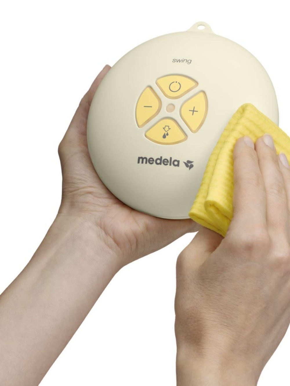 Medela Swing Portable Breast Pump - Cream‎ with Yellow Controls